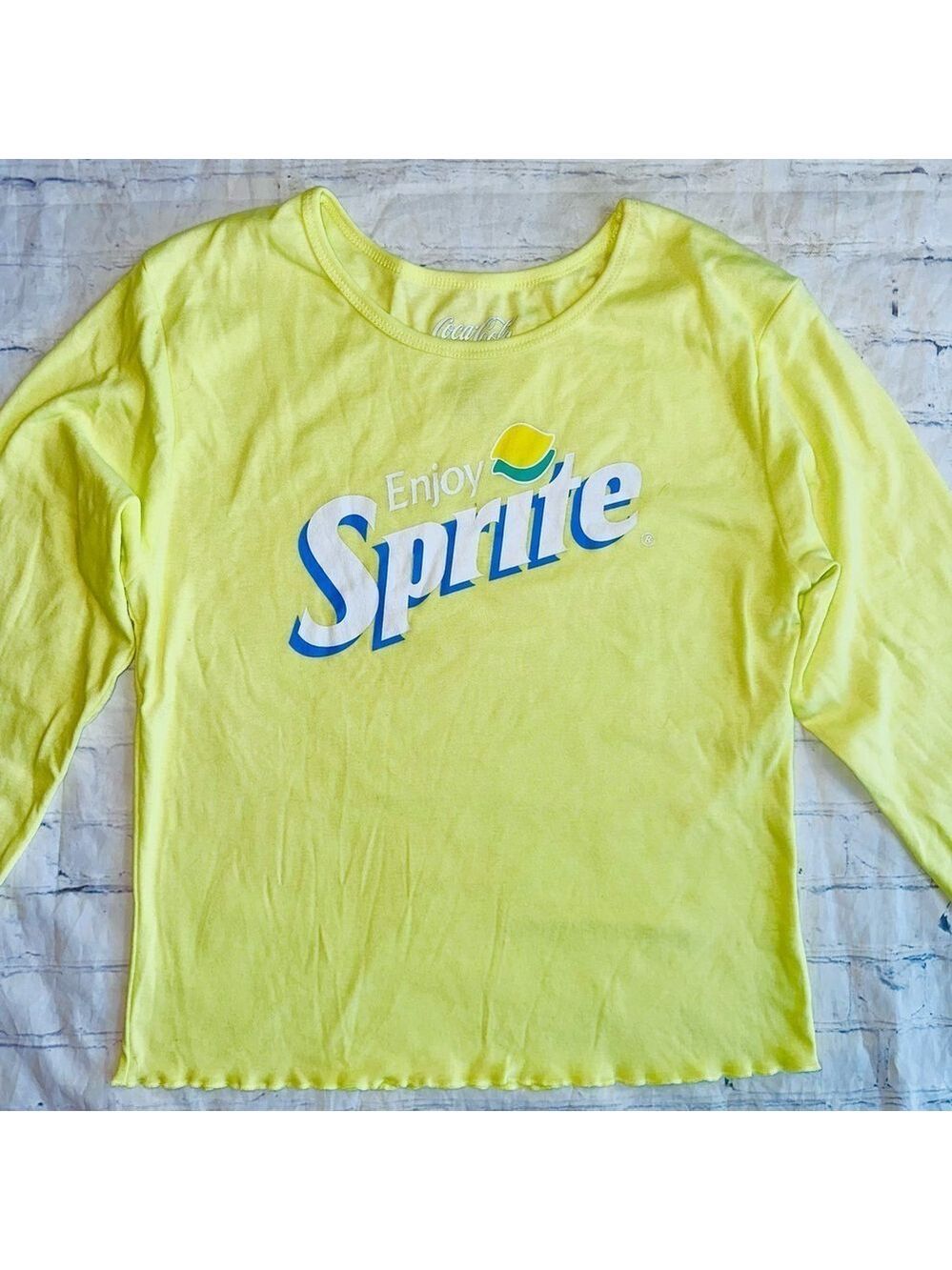 NWOT Junior’s XXL Coca Cola Sprite Graphic LS TShirt